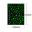 8 Sheets Nail Art Adhesive Stickers Decal Decoration 3D Luminous Nail Art Supplies Nail Decals Flame Stars Nail Art Stickers Smiley Designer