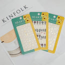 Nail Art Stickers | 3 Sheets Embossed Self-Adhesive Nail Sticker Butterfly Flower Nail Decals Nail Design Stickers French Tip Nail Stickers