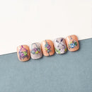 Flower Basket And Arrows 5D Nail Stickers Decoration Adhesive Nail Accessories