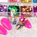 Nail Art Stickers Star Nail Glitter Sequins| 3D Nail Art Decor Holographic Stars Shape Flakes Nail Design For Women  Manicure Tips DIY Nail