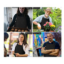 Hongsome Artist Apron | Garden Pottery Painting Aprons For Adults And Women | 3 Pockets