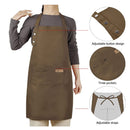 Hongsome Artist Apron | Garden Pottery Painting Aprons For Adults And Women | 3 Pockets