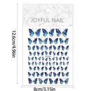 18 Sheets Butterfly Nail Art Stickers Decals | 3D Holographic Self-Adhesive Nail Decals | Colorful Laser Butterfly Nail Stickers  Butterfly