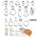 KEOOID Polymer Clay Earring Cutters | Stainless Steel Clay Cutters For Polymer Clay Jewelry