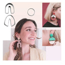 KEOOID Polymer Clay Earring Cutters | Stainless Steel Clay Cutters For Polymer Clay Jewelry