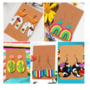 KEOOID Polymer Clay Earring Cutters | Stainless Steel Clay Cutters For Polymer Clay Jewelry