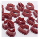 KEOOID Clay Cutters for Polymer Clay Jewelry | Plastic Polymer Clay Earring Cutters | Color Red