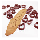 KEOOID Clay Cutters for Polymer Clay Jewelry | Plastic Polymer Clay Earring Cutters | Color Red