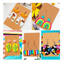 KEOOID Clay Cutters for Polymer Clay Jewelry | Plastic Polymer Clay Earring Cutters | Color Red