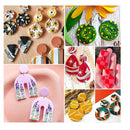 200 Shape Polymer Clay Cutter Set | 49 Shapes Clean Cut Clay Cutters With Hooks For Earring Cards