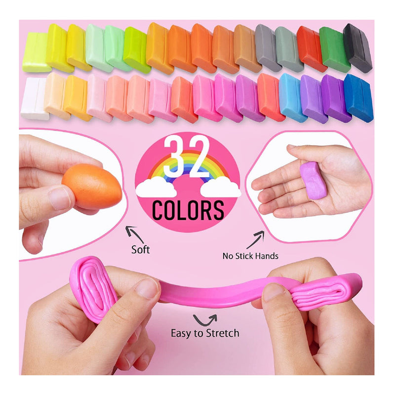 302 Piece Polymer Clay Earring Making Kit Includes 30 Polymer Clay Earring Cutter Molds