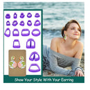 Polymer Clay Cutters | 18 Pieces Polymer Clay Tools of Different Shapes with Cards for Earring