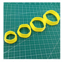 Set of 4 Organic Circle Shaped Clay Cutters | Cookie Cutter | 3D Polymer Clay Cutter Set