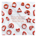 Keoker | Polymer Clay Cutter | Set Of 24 Plastic Clay Cutter Shapes For Jewelry With 16 Circle Shape Cutters