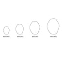 Set of 4 Organic Circle Shaped Clay Cutters | Cookie Cutter | 3D Polymer Clay Cutter Set