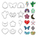 12 Pieces Polymer Clay Cutters for Making Clay Earrings | Clay Earring Making Kit