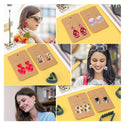 Polymer Clay Cutters | Set of 162 Plastic Clay Earring Cutters | 24 Clay Cutter Shapes With Earring Accessories