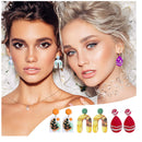 Polymer Clay Cutters | Set of 162 Plastic Clay Earring Cutters | 24 Clay Cutter Shapes With Earring Accessories