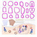 Set Of 118 Polymer Clay Cutters | 18 Polymer Clay Earring Molds | Unique Clay Tools For Making Polymer Clay Jewelry