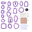 Set Of 118 Polymer Clay Cutters | 18 Polymer Clay Earring Molds | Unique Clay Tools For Making Polymer Clay Jewelry