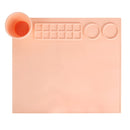 LUTER Silicone Painting Mat For Crafts | 16.5 x 14.6 Inches | Non-Stick Craft Mat With Collapsible Paint Brush Cleaner