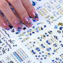 30 Pcs 3D Butterfly Bronzing Self-Adhesive Nail Stickers | Bronzing Self-Adhesive Nail Art Decal Long-lasting