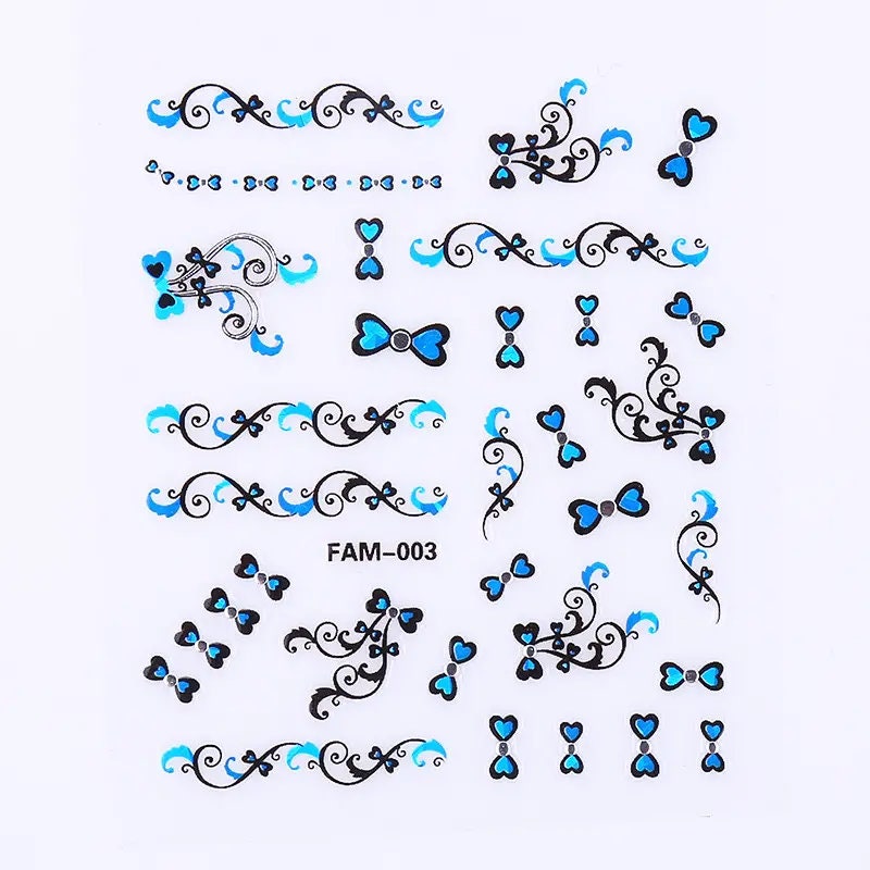 30 Pcs 3D Butterfly Bronzing Self-Adhesive Nail Stickers | Bronzing Self-Adhesive Nail Art Decal Long-lasting