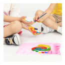 LUTER Silicone Painting Mat For Crafts | 16.5 x 14.6 Inches | Non-Stick Craft Mat With Collapsible Paint Brush Cleaner