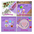 Silicone Mat For Crafts | 24" x 16" Silicone Painting Mat For Resin Jewelry Casting Molds | Silicone Pad For Crafts