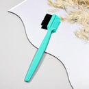 5pcs 2 In 1 Double Head Eyebrow Brush & Eyebrow Comb Eyelash Comb Makeup Tools Beauty Tool For Woman Girl