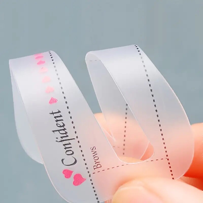 10Pcs Precisely Position Eyebrow Stencils | Attach Tightly | Professional Portable Eyebrow Shaping Stencils