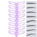 Portable Eyebrow Shaping Stencils Eye Brow Guide Template Kit Makeup DIY Tool Portable Women Makeup Accessories