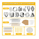 Polymer Clay Cutters Kit | 136 Pieces | 28 Shapes | Polymer Clay Molds | Clay Cutters For Stainless Steel Earrings