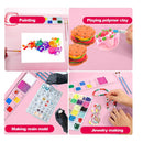 Silicone Craft Mat | 20" x 16" Silicone Painting Mat | Non-Stick Silicone Mat For Resin Casting With Cleaning Cup