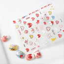 Kinds Of Hearts 5D Nail Stickers DIY Acrylic Engraved Nail Manicure Decoration