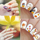 Fall Nail Art Stickers | Nail Supplies Maple Leaves Nail Art Water Decals Transfer Foil Maple Leaf Pumpkin Turkey Stickers