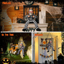 2022 Hanging Ghosts Halloween Decor | Yelling Scary Animated Halloween Decorations Indoor Outdoor Skeleton Halloween Decoration