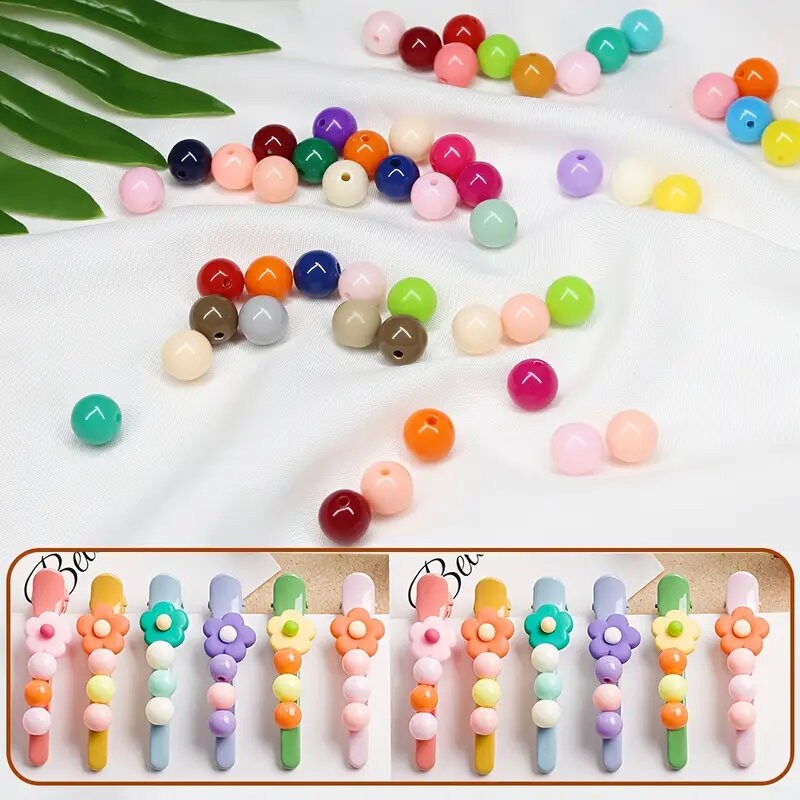 Bracelet Making Kit | Girl Cute Bracelet Necklace Jewelry Making Kit | Young Girl Student DIY Bulk Acrylic Beads | Girl Birthday Gift