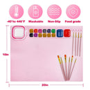 Silicone Mat For Crafts | 20" x 16" Silicone Painting Mat | Non-Stick Silicone Mat For Casting