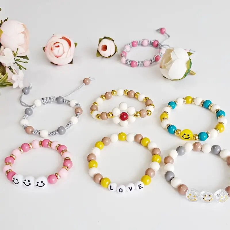 Wholesale DIY Acrylic Beads Bracelet Making Kit 