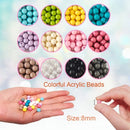 Bracelet Making Kit | Girl Cute Bracelet Necklace Jewelry Making Kit | Young Girl Student DIY Bulk Acrylic Beads | Girl Birthday Gift