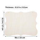 JANOU 3 Unfinished Wood Signs | Blank Wooden Hanging Plaque | Craft Project | Wooden Sign With Rope Door