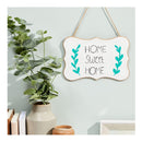 6 Pack Unfinished Hanging Wood Craft Signs With Jute Rope | Blank Wooden Plaques For DIY Painting | 3 Designs  | 9 x 6 inches)