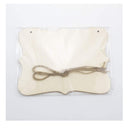 JANOU 3 Unfinished Wood Signs | Blank Wooden Hanging Plaque | Craft Project | Wooden Sign With Rope Door