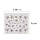 8 Sheets Flowers Nail Art Stickers, Holographic Fall Flower Nail Water Transfer Decals Design | Floral Maple Leaf Butterfly Nail Stickers