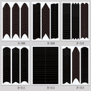Nail Art French Tip Guide Stickers Geometry French Nail Strips White For French