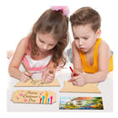 15 Unfinished Wooden Hanging Signs | Rectangular | Blank | To Hang | Decorative | Wooden | With Ropes | For Pyrography | Paint