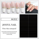 Nail Art French Tip Guide Stickers Geometry French Nail Strips White For French
