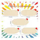 10 Unfinished Wooden Hanging Signs | Rectangular | Blank | Decorative | Rectangular | Wooden Pendants | Oval | To Hang