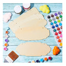 10 Unfinished Wooden Hanging Signs | Rectangular | Blank | Decorative | Rectangular | Wooden Pendants | Oval | To Hang